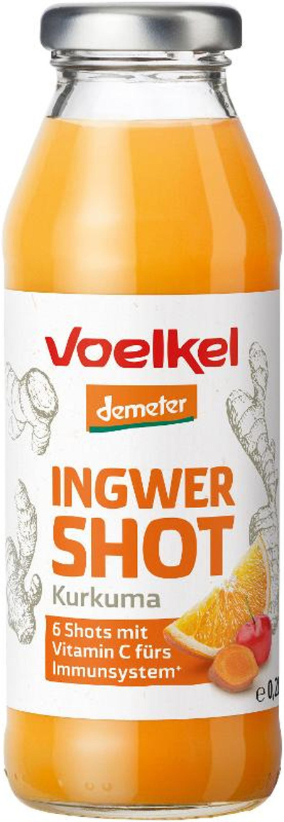 Produktfoto zu Shot Ingwer & Kurkuma 0,28 l