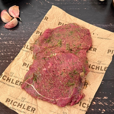 Produktfoto zu Rinderhüftsteak Bärlauch1St.ca.180g