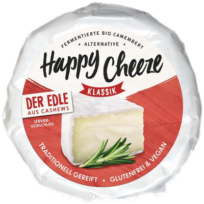 Produktfoto zu Happy Cheeze Der Edle Klassik (Cashewkäse) 100g