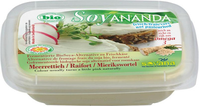 Produktfoto zu Frischkäse mit Meerrettich aus Sojamilch 140g