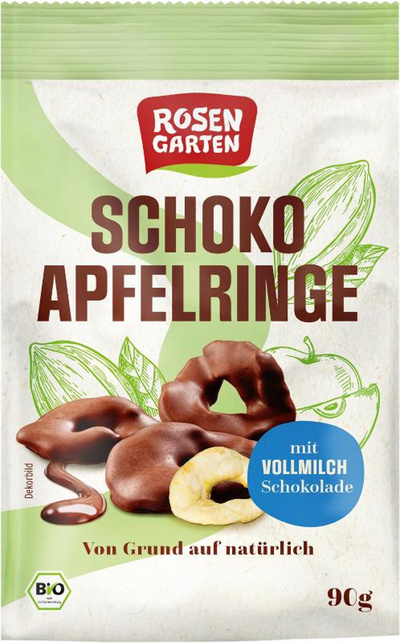 Produktfoto zu Schoko Apfelringe 90 g