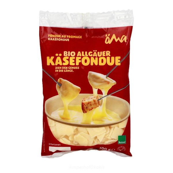 Produktfoto zu Käsefondue 3 Sorten Allgäuer Käse gehobelt, ca. 300g