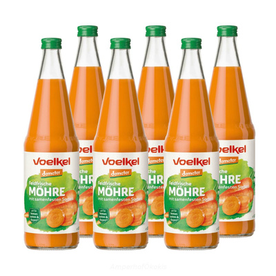 Produktfoto zu Möhrensaft feldfrisch 6x0,7 l
