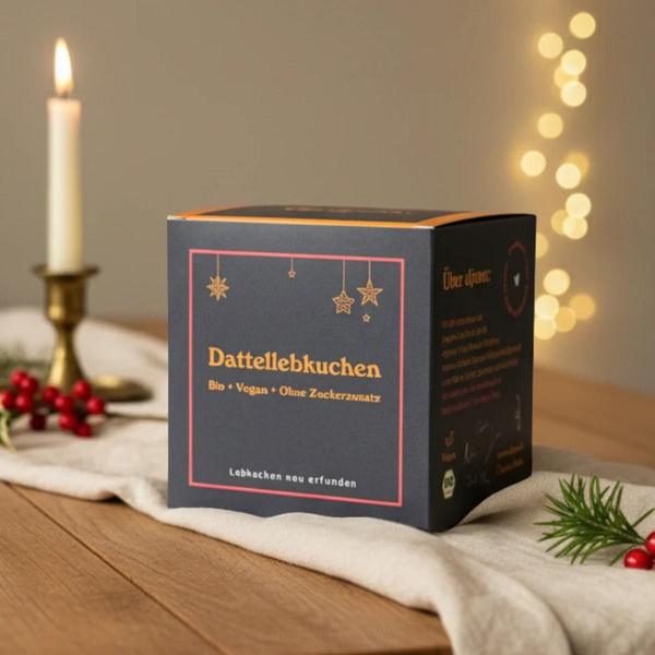 Produktfoto zu Schoko Dattellebkuchen 4 Stück