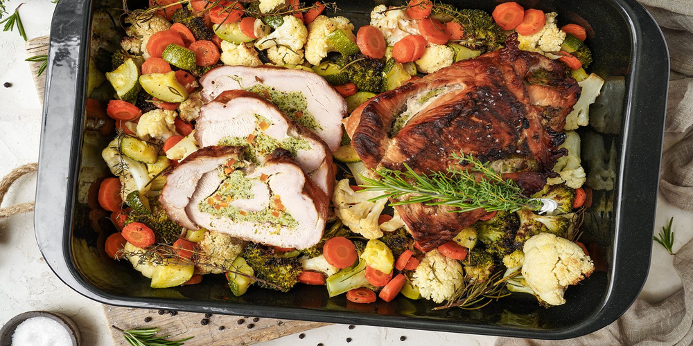 Rezeptbild für Gefüllte Putenbrust