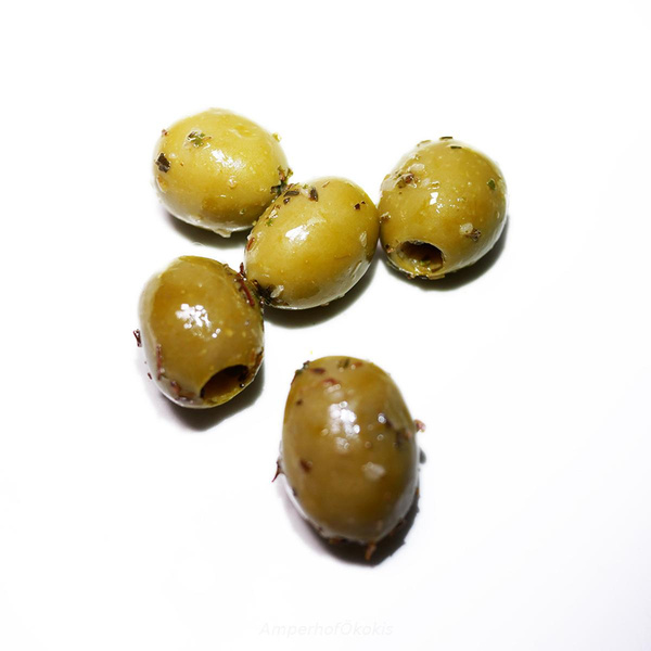 Produktfoto zu Grüne Oliven in Kräutern 170g