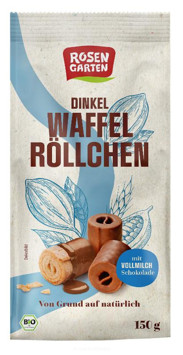 Produktfoto zu Dinkel Waffelröllchen VM 150 g