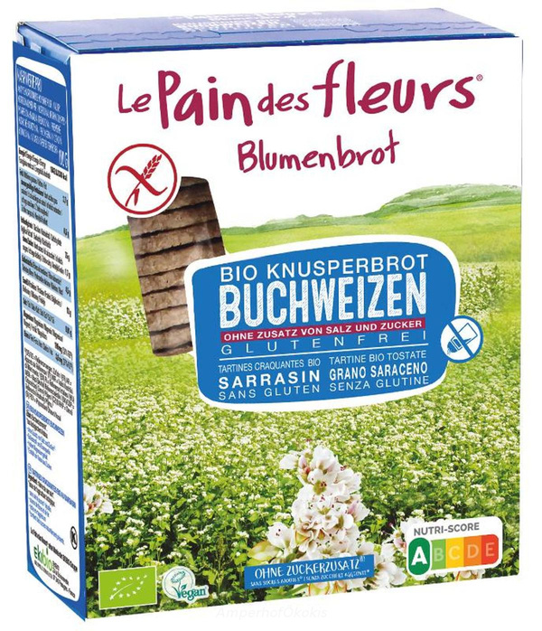 product photo for Blumenbrot Buchweizen ohne Salz glutenfrei 150 g