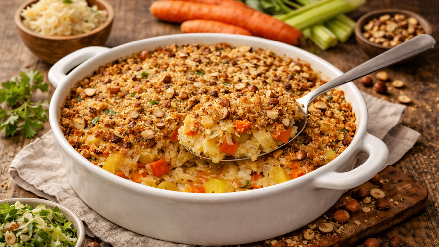 Rezeptbild für Auflauf mit Kartoffeln und Sauerkraut