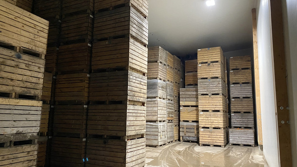 Das Frischluftlager kühlt energieeffizient mit kalter Luft von außen