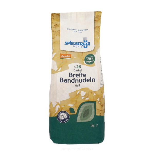 Produktfoto zu Breite Dinkel Bandnudeln 500 g