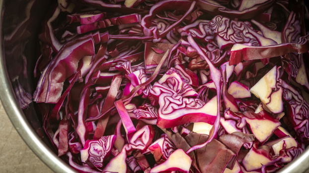 Rezeptbild für Blaukraut-Auflauf mit Äpfeln