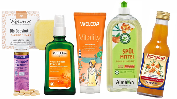 Produkte mit Sanddorn