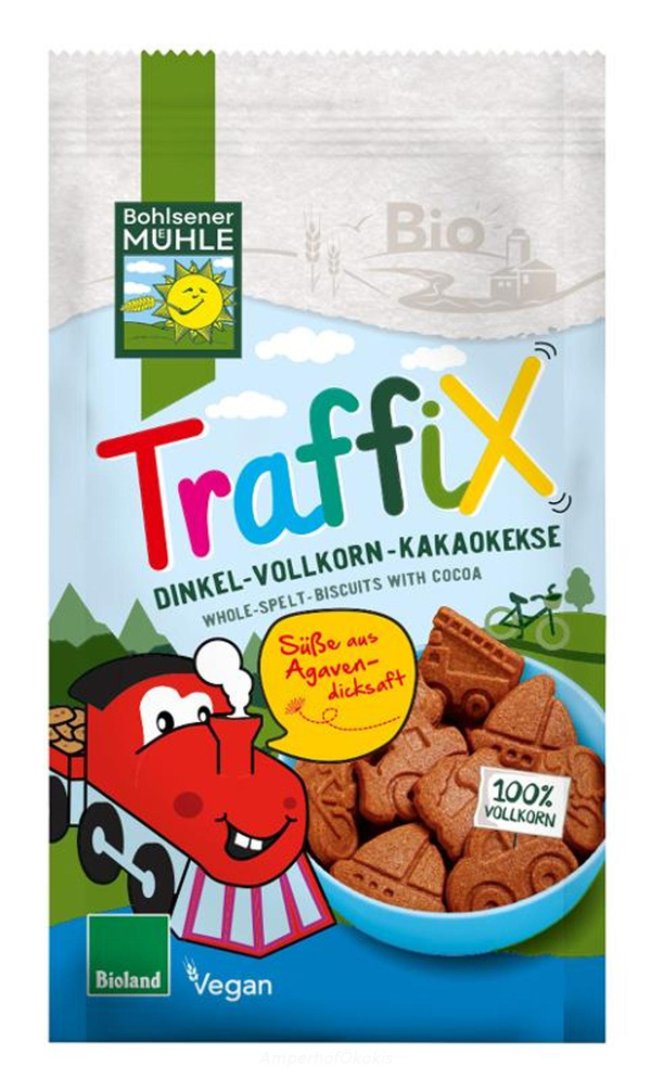 Produktfoto zu Dinkel Kakaokekse Traffix 150 g