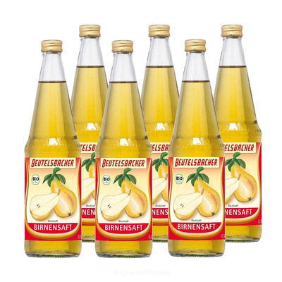Produktfoto zu Birnensaft Beutelsbacher 6x0,7 l
