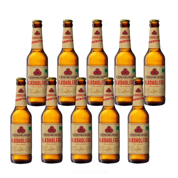 Produktfoto zu Riedenburger Dinkelbier alkoholfrei 10x0,33 l