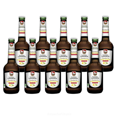 Produktfoto zu Neumarkter Dunkel & Zitrone alkoholfrei 10x0,33 l