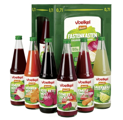 Produktfoto zu Fastenkasten Voelkel 6x0,75l