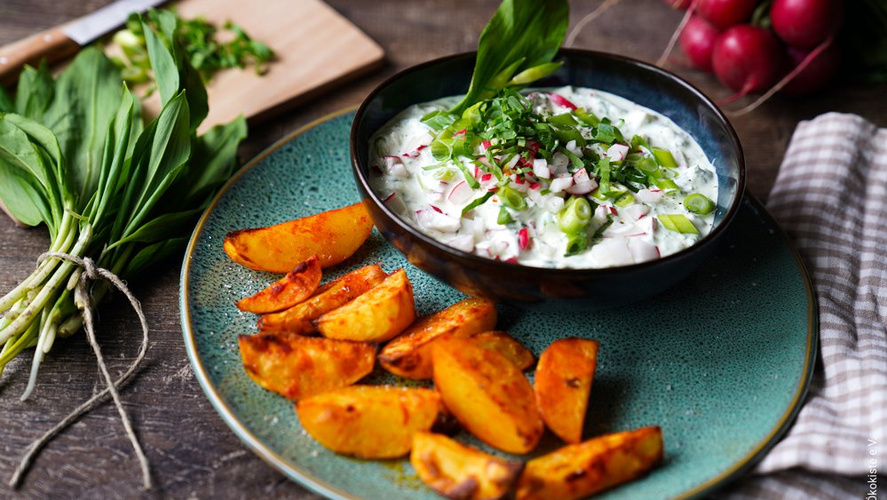 Rezeptbild für Frühlingsquark mit Wedges