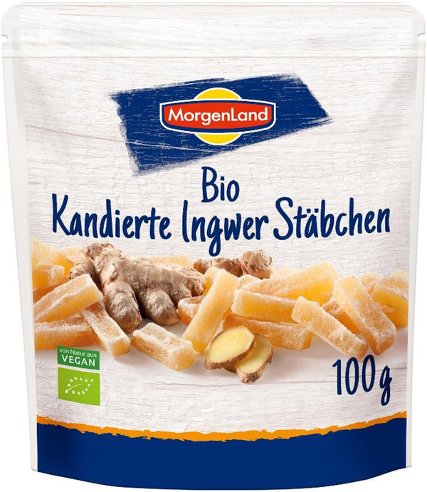 Produktfoto zu Ingwerstäbchen kandiert 100 g