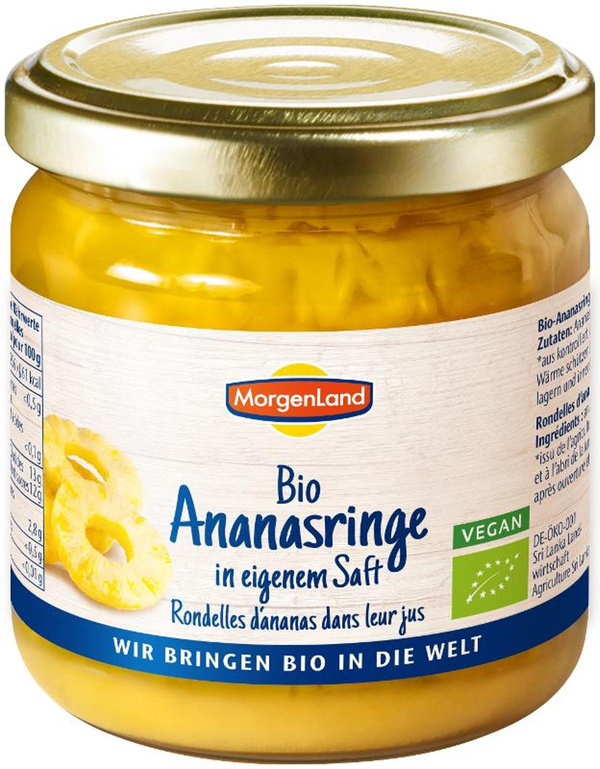 Produktfoto zu xxAnanasringe im Glas 350 ml