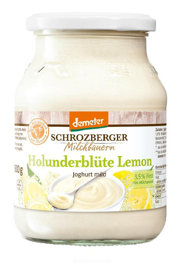 product photo for Joghurt Holunderblüte Lemon 500g 3,5% Fett