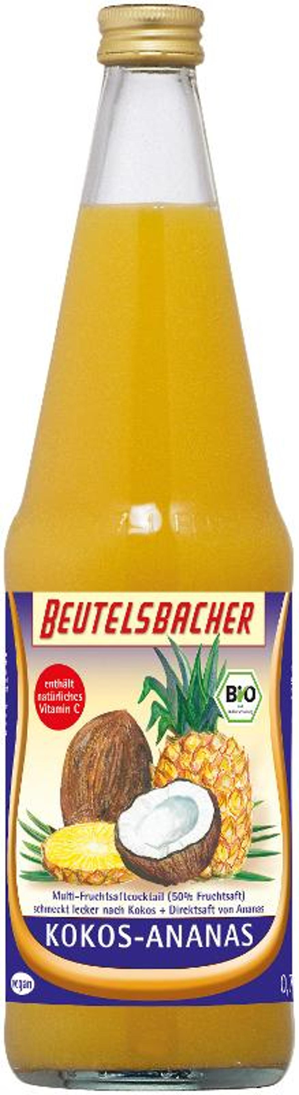 Produktfoto zu Kokos Ananas Saft 0,7 l