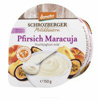 product photo for Fruchtjoghurt Pfirsich Maracuja 150g