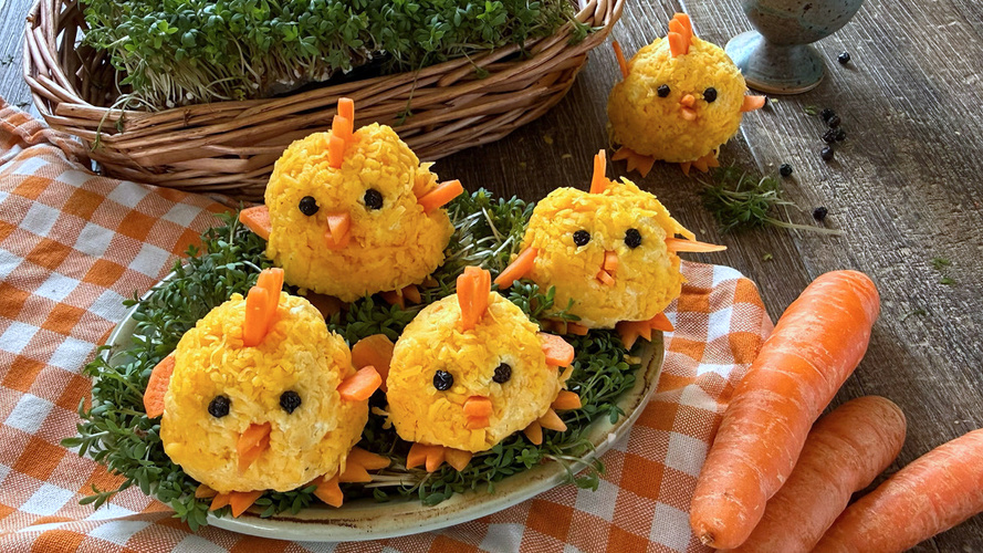 Rezeptbild für Frischkäse Küken