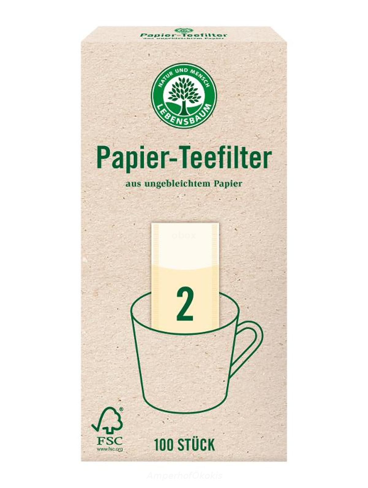 Teefilter Größe 2 für Tassen