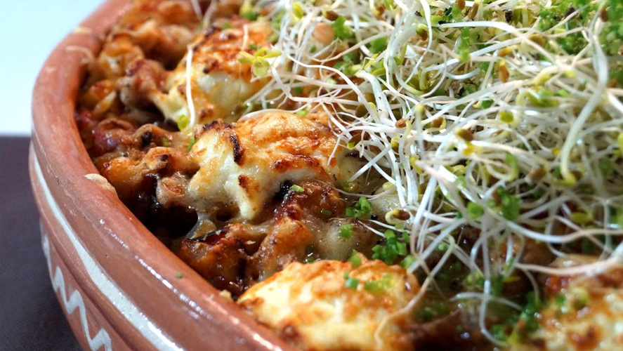 Rezeptbild für Vegetarische Räuchertofu Lasagne mit Wintergemüse