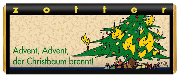 Produktfoto zu Advent, Advent der Christbaum brennt 70 g