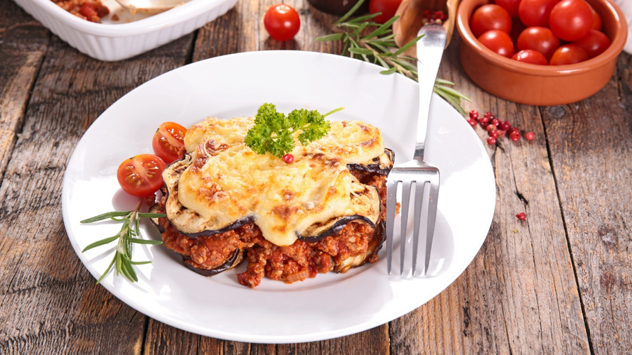 Rezeptbild für Auberginen-Tomaten-Gratin