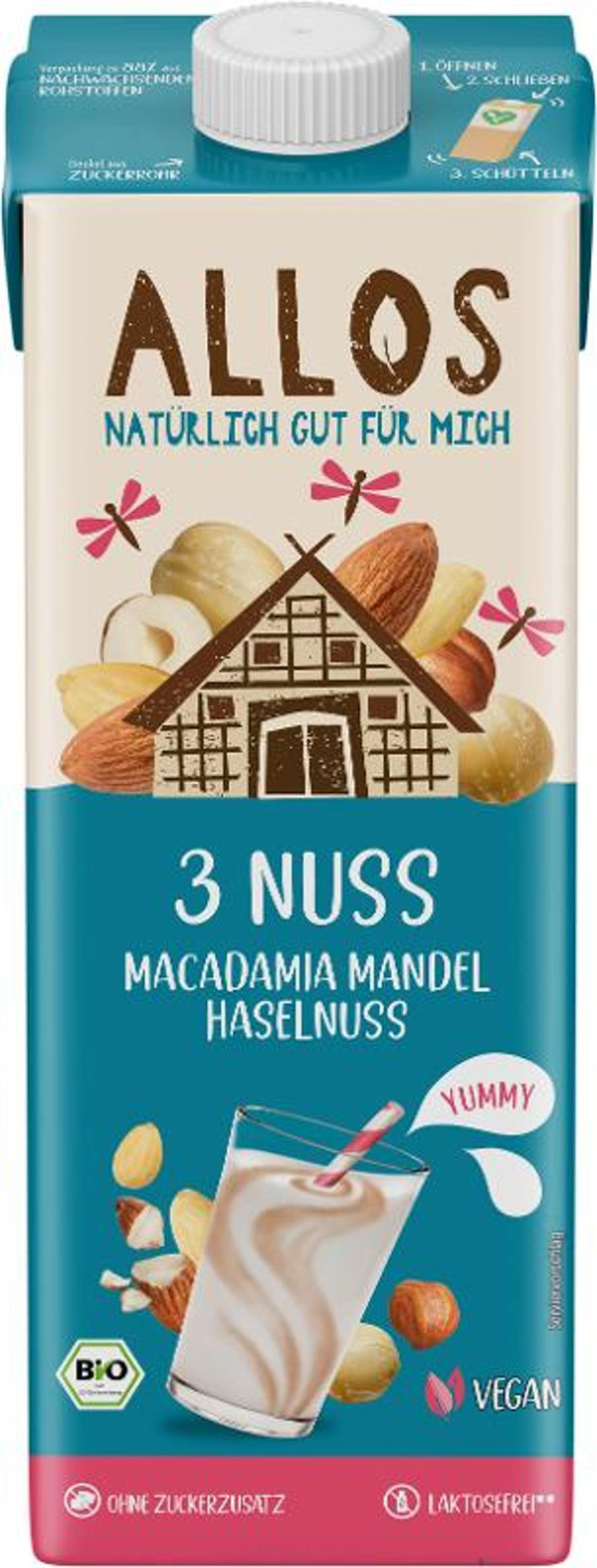 Produktfoto zu 3 Nuss Drink 1 l