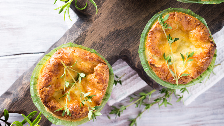 Rezeptbild für Lauch und Gouda Mini Quiches