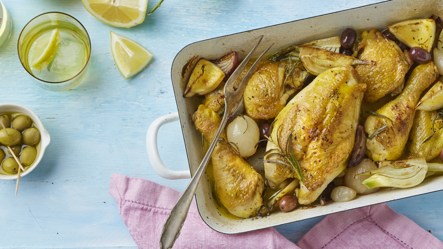 Rezeptbild für  Zitronenhähnchen mit Wermut - POLLO CON LIMONE E VERMOUTH