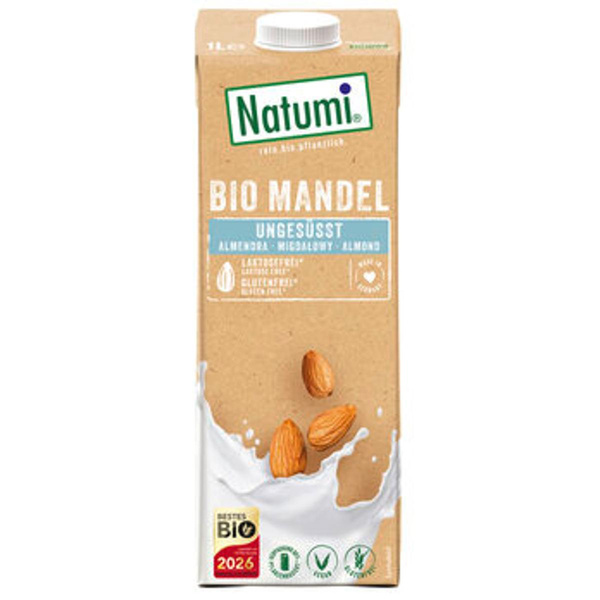 Produktfoto zu Natumi Mandeldrink Natur 1 l