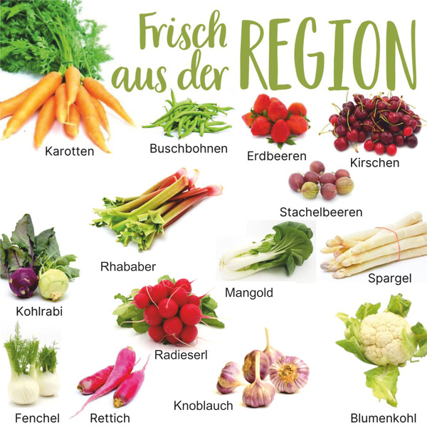 Saisonkalender Juni Region