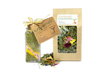 Tee und Kräutersalz vom Amperhof