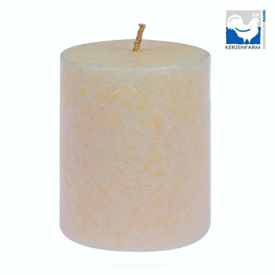 Produktfoto zu Stearin-Stumpenkerze elfenbein 75x64