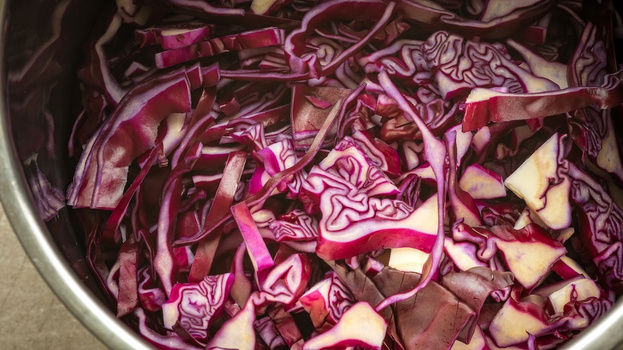 Rezeptbild für Blaukraut-Auflauf mit Äpfeln