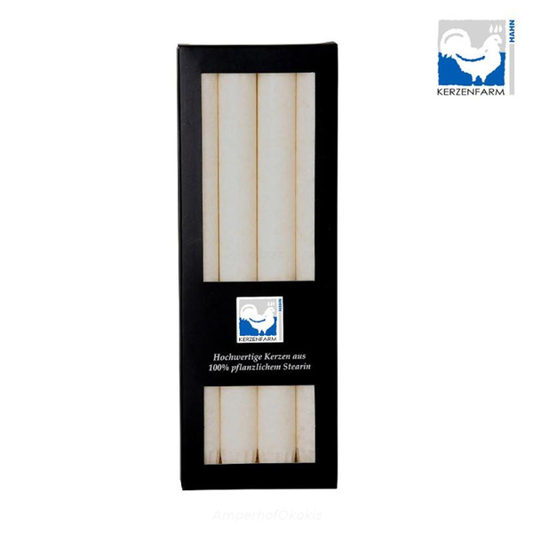 product photo for Stearin Stabkerzen weiß 4 Stück