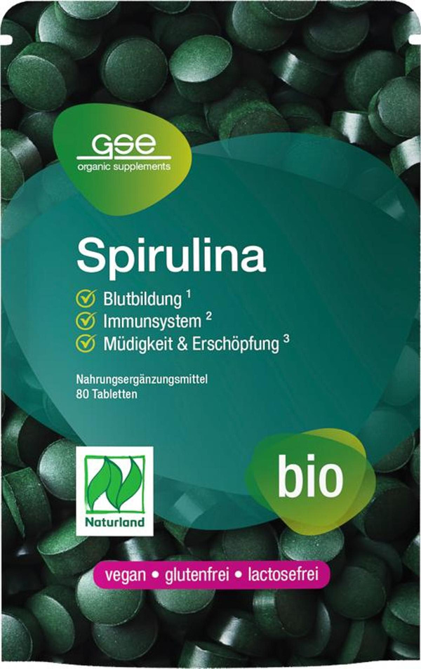 Produktfoto zu Spirulina 500 mg  80Stück